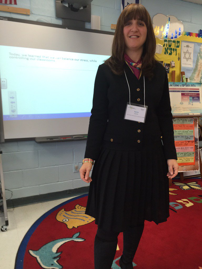 Dr. Rochel teaching in the classroom